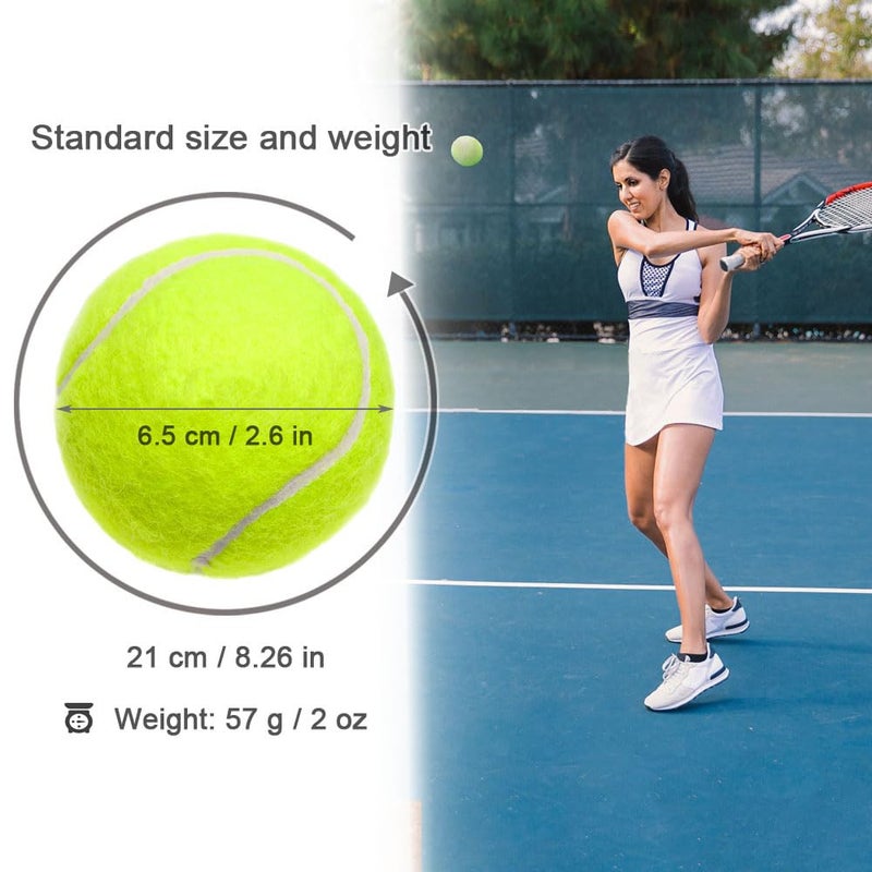 Swity Home Tennis Balls  12 Pack Tennis Training Balls for Adults Kids Lessons  Practice or Playing with Pet (Regular Color) - Image 2